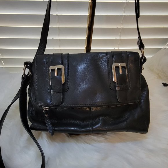 b. makowsky Handbags - B. Makowsky Black Italian Leather Crossbody